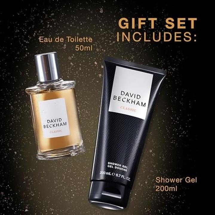 Actual product image David Beckham Classic Eau de Toilette 50ml + Shower Gel 200ml (Perfume set)
