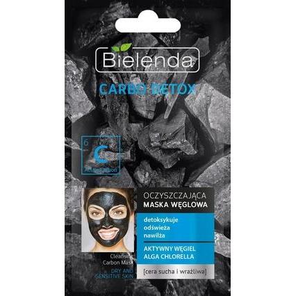 Thumbnail - Bielenda, Gesichtsmaske, Carbo Detox Cleansing Charcoal Mask For Dry And Sensitive Skin 8G