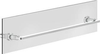 Gessi Porte-serviettes Inciso 600 mm, montage sur paroi en verre, 58617