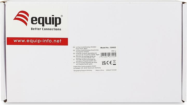 Actual product image equip Patch panel 12x FTP 1U Premium