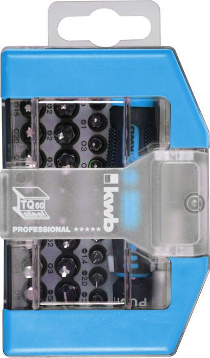 Actual product image kwb Bit Box 35-Piece With Belt Clip (1/4")