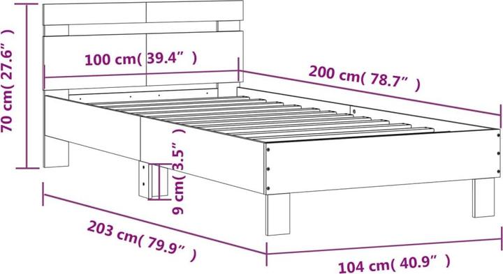 Image du produit vidaXL Bettgestell (120 x 200 cm)