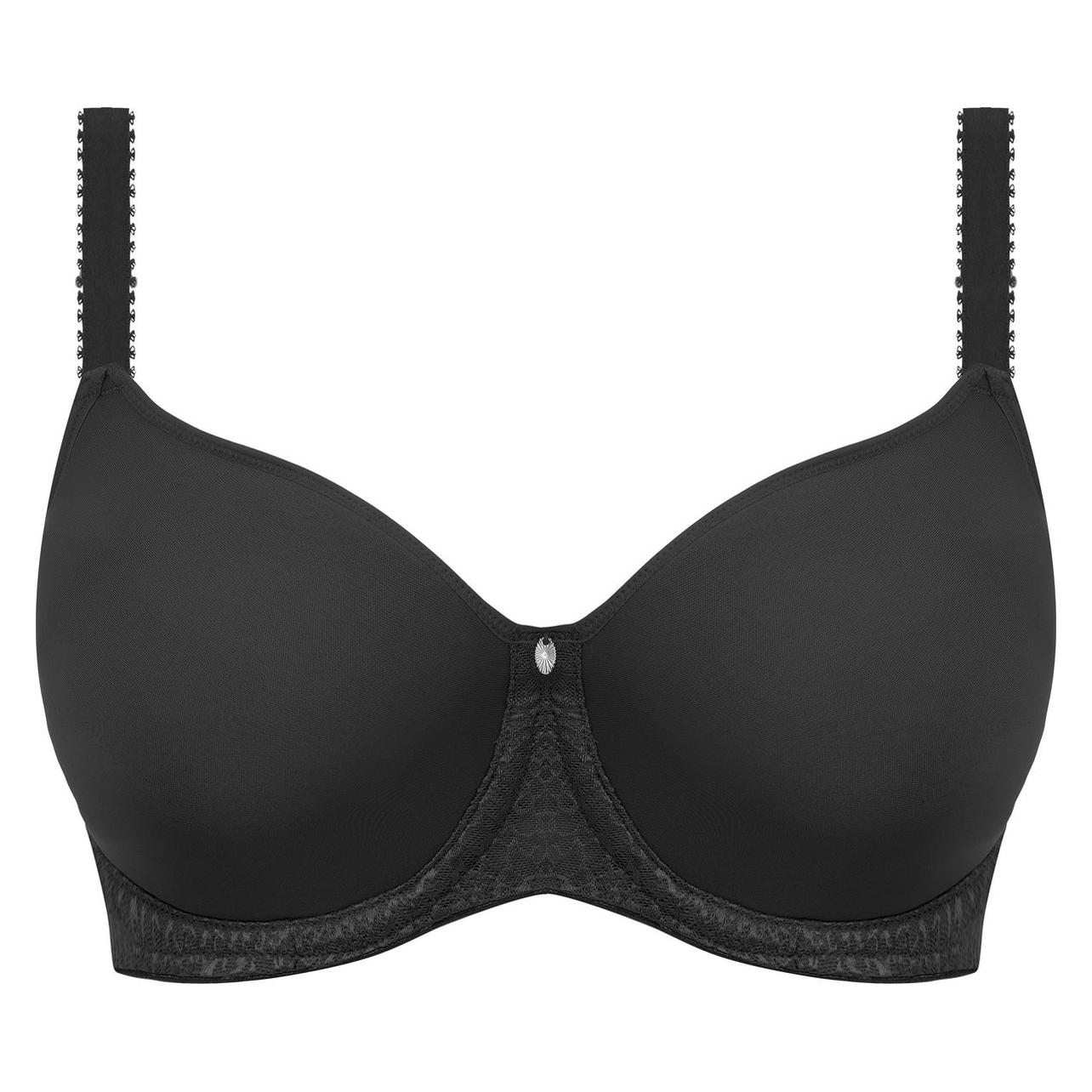 Fantasie, Bh's, Envisage Uw Moulded Spacer Bra Dames Beha - Black - Maat 80H (Eu), Zwart, (Een Eenheid Per Verpakking, 80 H)