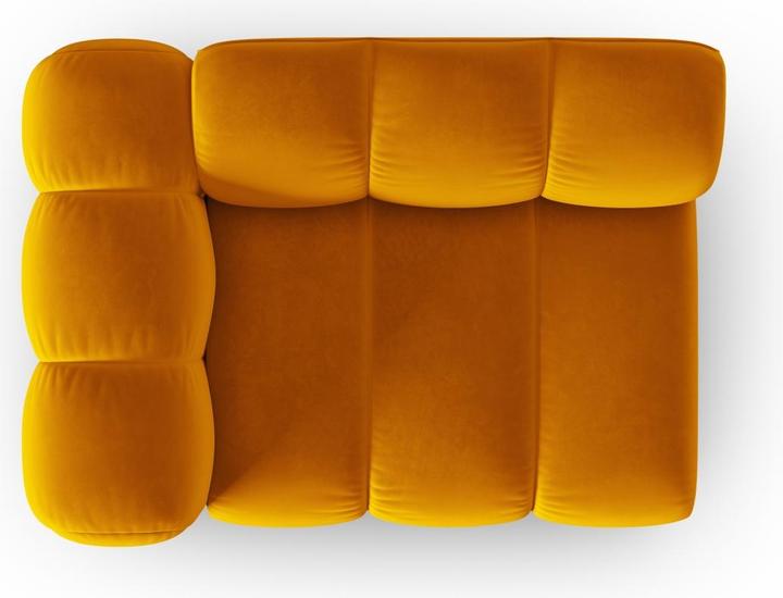 Image du produit Micadoni Chauffeuse Gauche Velours, "Lupine", 1 Place, 115x95x70Fabriqué en Europe (Canapé modulaire, 1 place)