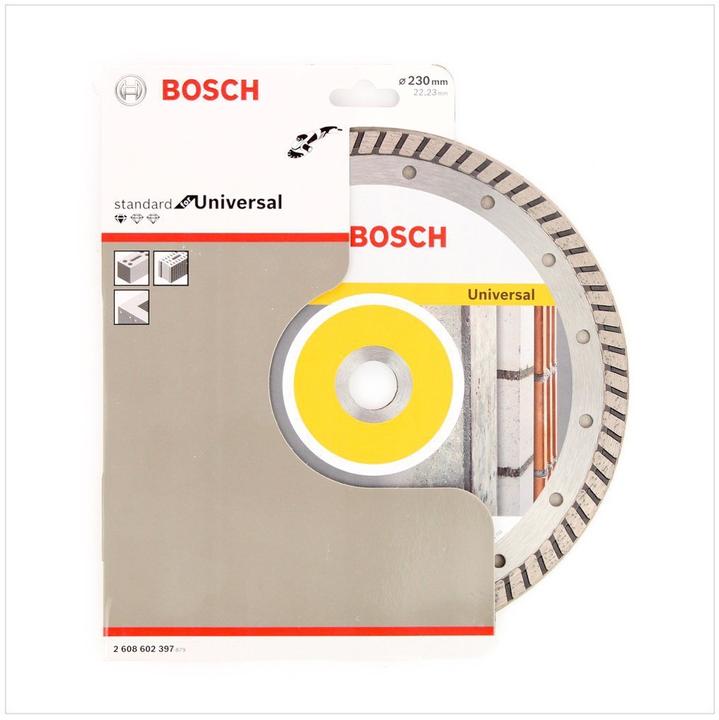 Produktbild Bosch Professional Zubehör Diamanttrennscheibe Standard for Universal Turbo, 230x22,23x2,5x10 mm, 10er-Pack