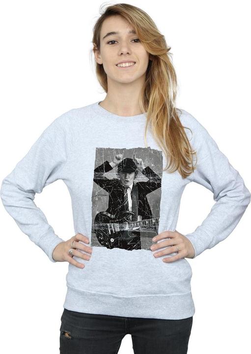 Produktbild AC/DC Angus Young Distressed Photo Sweatshirt (S)