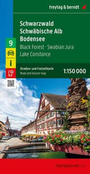 Produktbild Schwarzwald - Schwäbische Alb - Bodensee, Strassen- und Freizeitkarte 1:150.000, freytag & ber