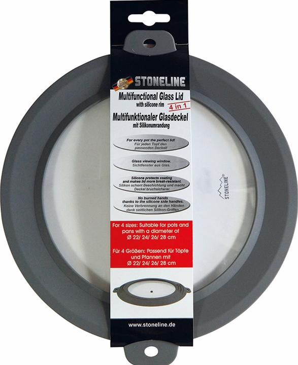 Produktbild Stoneline Universaldeckel (28 cm, Glas, Kunststoff)