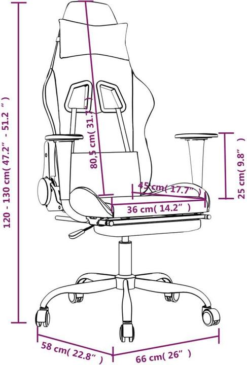 Immagine prodotto vidaXL Gaming-Stuhl