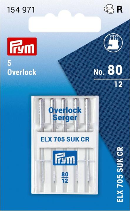 Image du produit Prym Aiguille machine à coudre surjeteuse NM80, SB5, ELX705 SUK CF