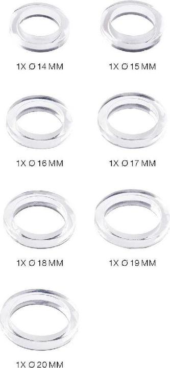 Produktbild Rico Design Silikon Giessform Ringe schmal /.500753