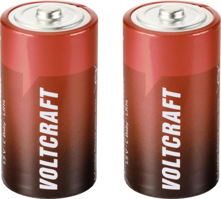 Voltcraft LR14 Baby (C) battery Alkaline manganese 7500 mAh 1.5 V 2 pcs. (2 pcs., C, 7500 mAh)