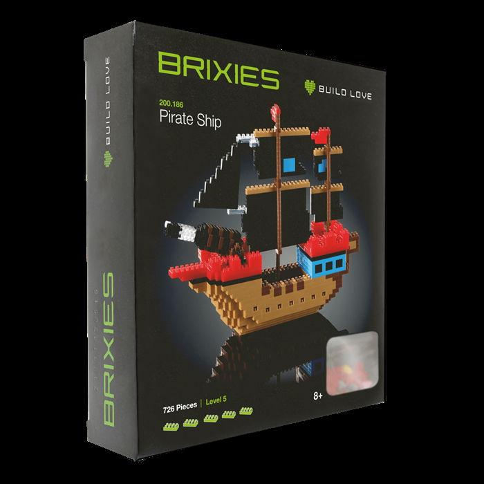 Actual product image Brixies pirate ship