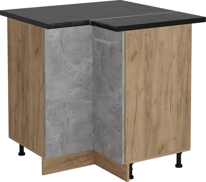 Anthrazit, Beton, Goldkraft Eiche