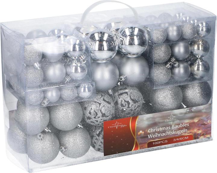 Image du produit HTI-Living Set de boules de Noël, plastique, 100 pcs. (100 x)