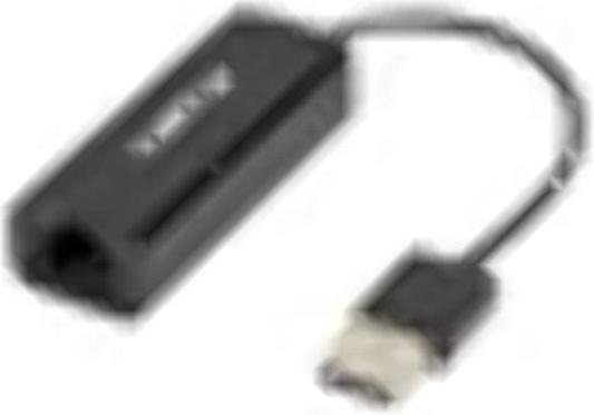 Produktbild Lanberg NC-0100-01 Kabelschnittstellen-/Gender-Adapter USB-A RJ-45 Schwarz (USB, RJ45 (1x))
