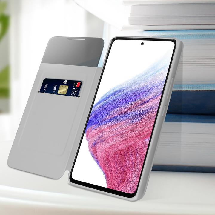 Actual product image Samsung EF-EA536PWEGEE Cell Phone Protective Case (6.5 inch) Wallet Case (Samsung Galaxy A53 5G)