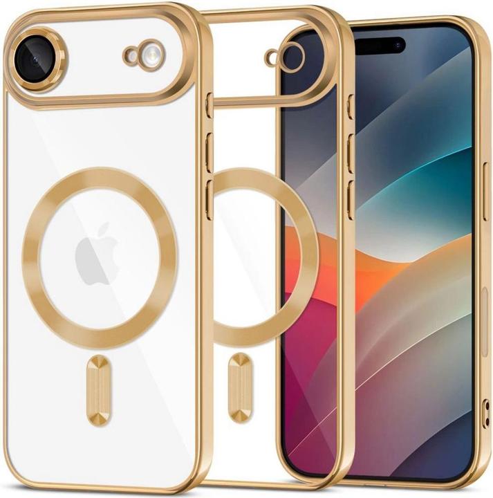 Actual product image Tech-Protect MagFlex MagSafe Case für iPhone 17 Air - Transparent Gold (Apple iPhone 17 Pro)