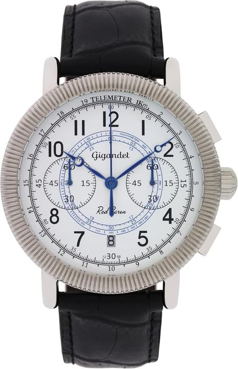 Produktbild Gigandet Pilotenchronograph mit Tachymeterskala, 100 m wasserdicht, japanisches Quarzwerk