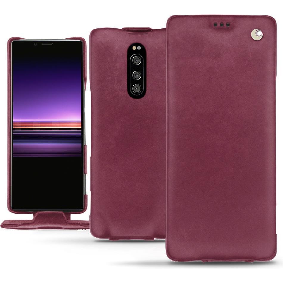 Thumbnail - Noreve Lederschutzhülle vertikal (Sony Xperia 1), Smartphone Hülle, Violett