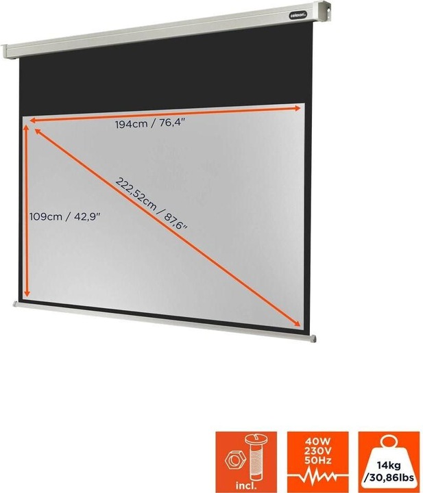 Actual product image Celexon Motor Professional, Canvas, 16:9 (85.83", 16:9)