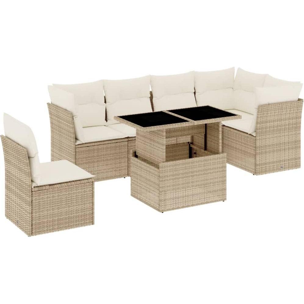 VidaXL, Gartenlounge, 10-tlg. Garten-Lounge-Set mit Kissen