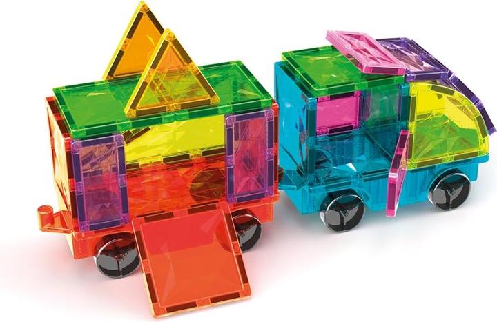 Productafbeelding Geomag Magnetic Tiles Gems Vehicles