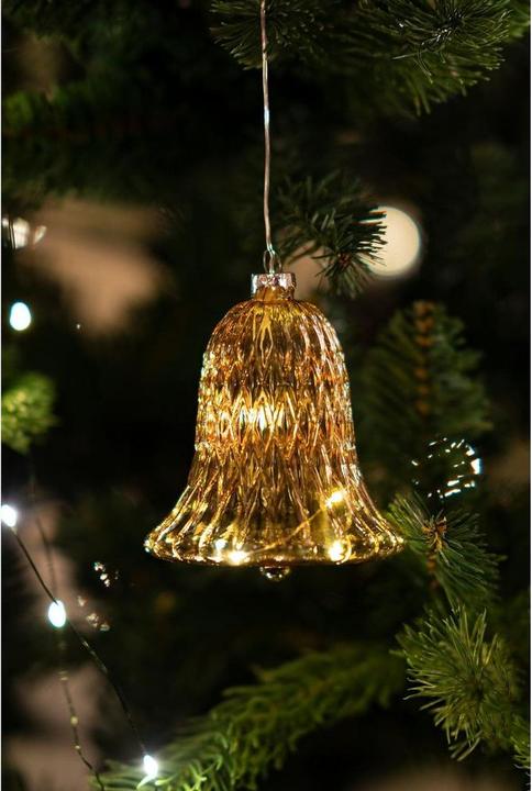 Actual product image Sirius LED tree ornament Luna bell, Ø 9 cm (1 -part)