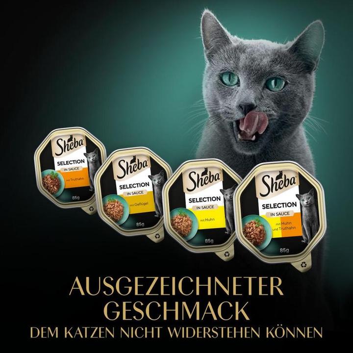 Produktbild Sheba Selection Geflügel Variation in Sauce (Adult, 32 Stk., 2720 g)