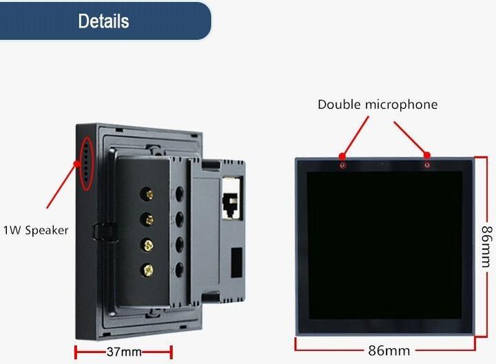 Actual product image Allnet Touch display tablet (8 GB, Black)