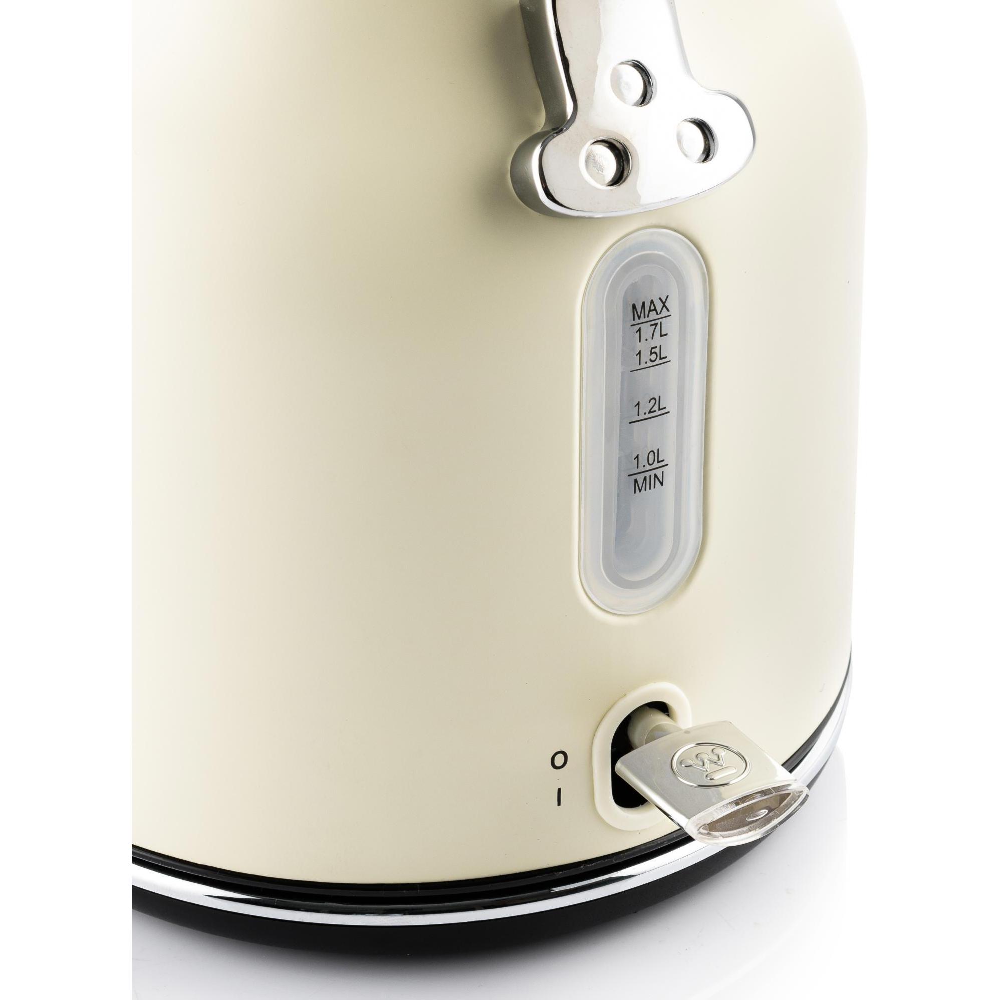 Westinghouse Retro Breakfast Set, 4-Slot Toaster Kettle