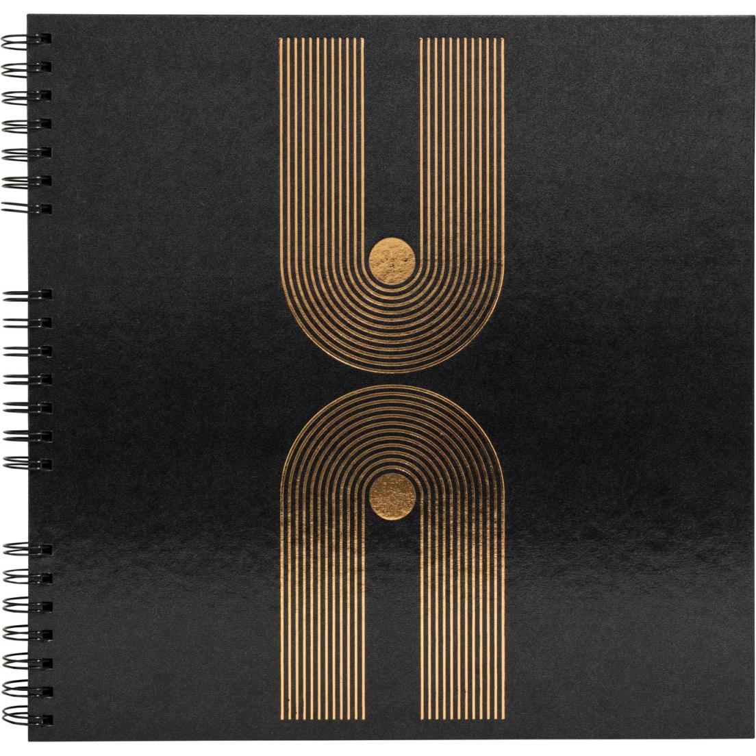 Exacompta, Fotoalbum, Fotoalbum mit Spiralbindung, 60 Seiten schwarz, 32x32 cm, Graphik (32 x 32 cm)