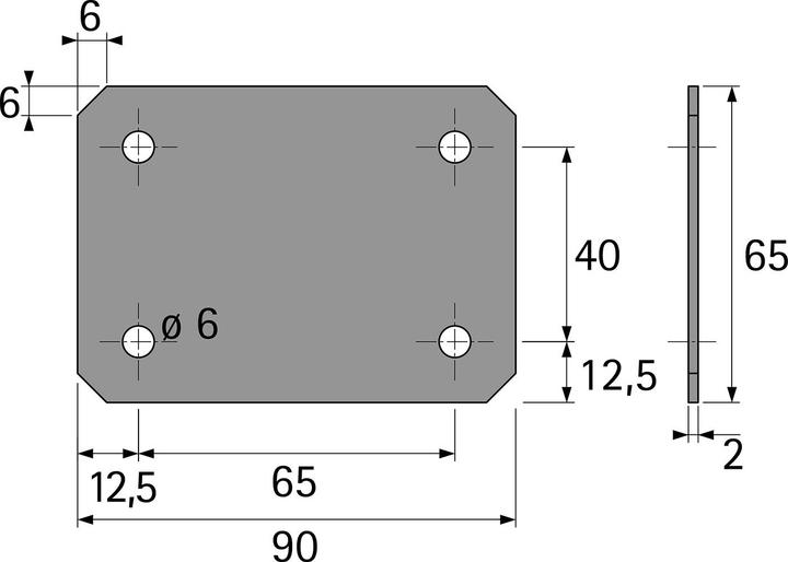Produktbild Hettich Change Verbindungsplatte für Winkellösungen, Alu-Finish