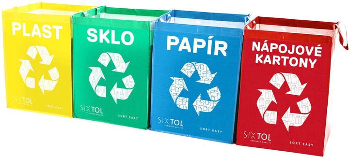 Produktbild Sixtol Müllbeutel SORT EASY 4 CARTON, 30x30x40cm, 4x36l, 4 Stück (4 x, 36 l)