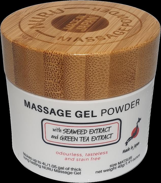 Produktbild Made in Japan «Nuru Massage Gel Powder - MATSURI Edition» Massagegel-Pulver mit Grünem Tee, 40g (40 ml)