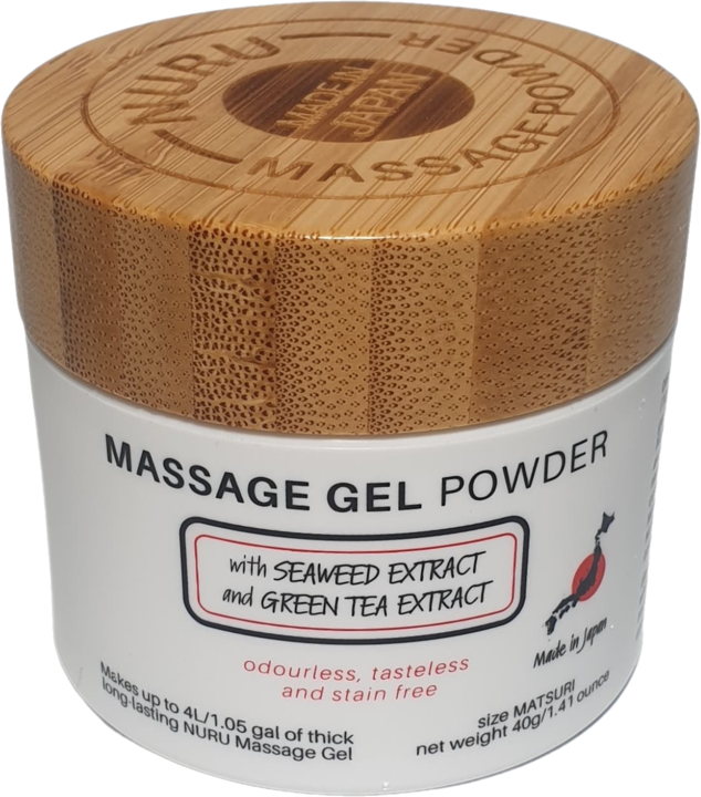Produktbild Made in Japan «Nuru Massage Gel Powder - MATSURI Edition» Massagegel-Pulver mit Grünem Tee, 40g (40 ml)