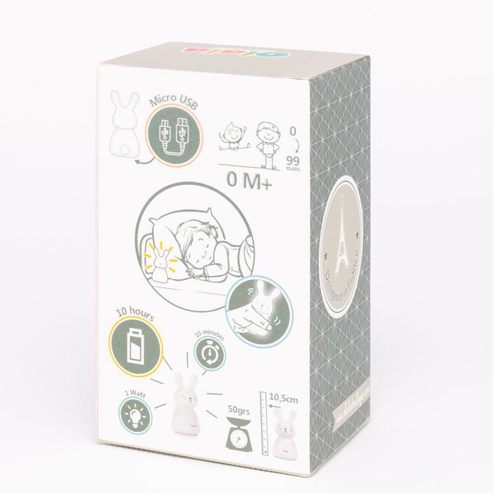 Image du produit Olala Boutique Olala veilleuse LED MICRO-USB - Lapin, Blanc