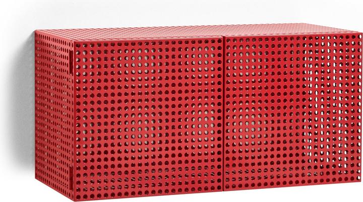 HAY - Perforated Cabinet Wall Small - H45cm - Wine Red