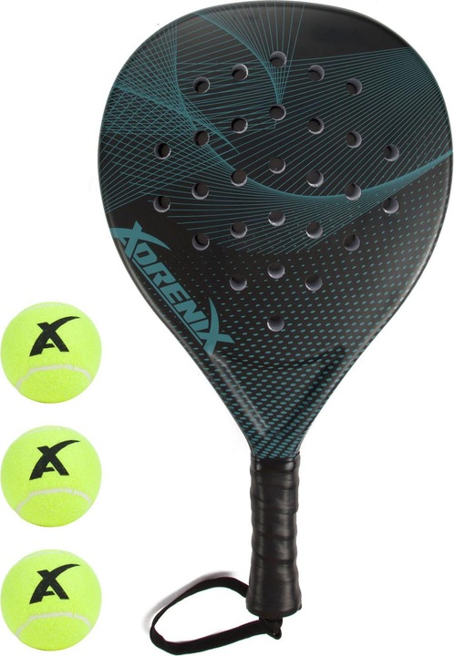 Image du produit Adrenix Set de raquettes de padel avec 3 balles, 4 pcs.