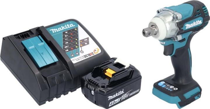 Actual product image Makita DTW 301 RM1 cordless impact wrench 18 V 330 Nm 1/2" brushless + 1x rechargeable battery 4.0 Ah +