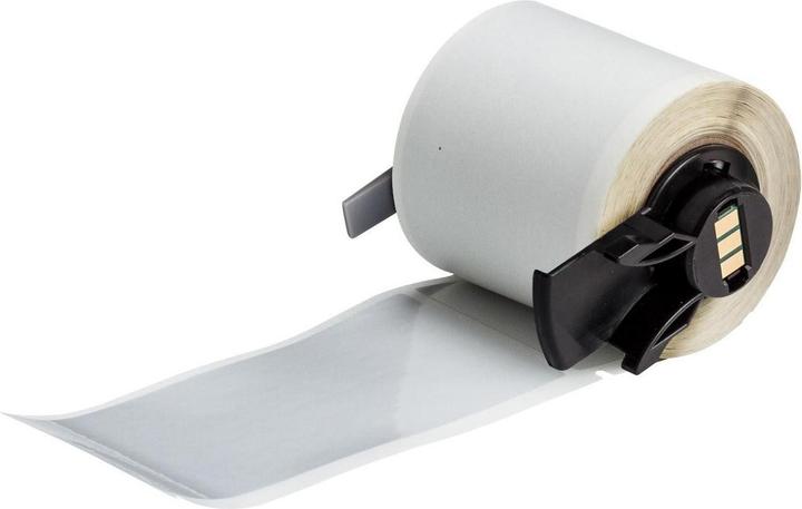 Brady M6-38-435, Metallisierter Polyester, Silber, glänzend, 48.26 x 101.60 mm, permanent (100 E.) (101.60 mm)