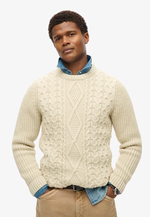 Produktbild Superdry Jacob Pullover mit Zopfmuster (L)