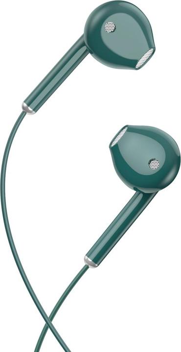 Actual product image xO Wired earphones EP54 jack 3,5mm green (Cable)