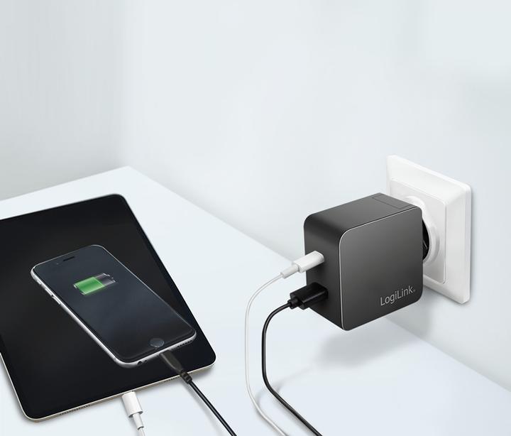 Produktbild LogiLink Dual-USB-Adapter (45 W)