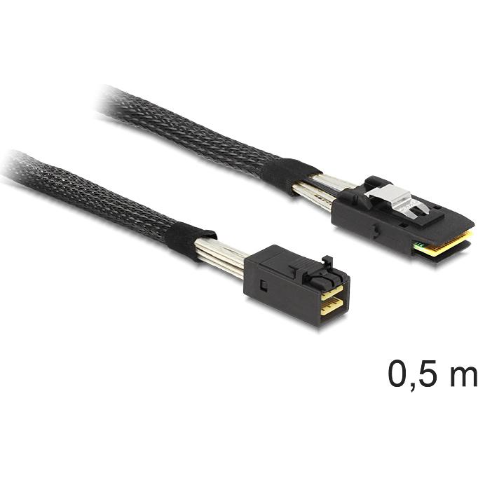 Delock Kabel Mini SAS HD x 4 SFF 8643 Stecker > Mini SAS x 4 36 Pin SFF 8087 Stecker, Interne Kabel (PC)