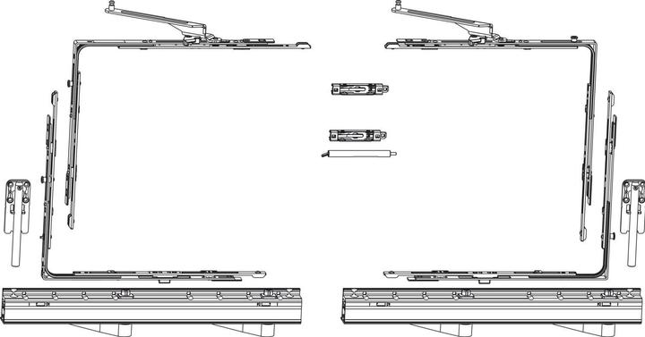 Maco SKB-Z Grundkarton, Schema A, 200 kg, Versatz 13 mm, rechts, silber (455511)