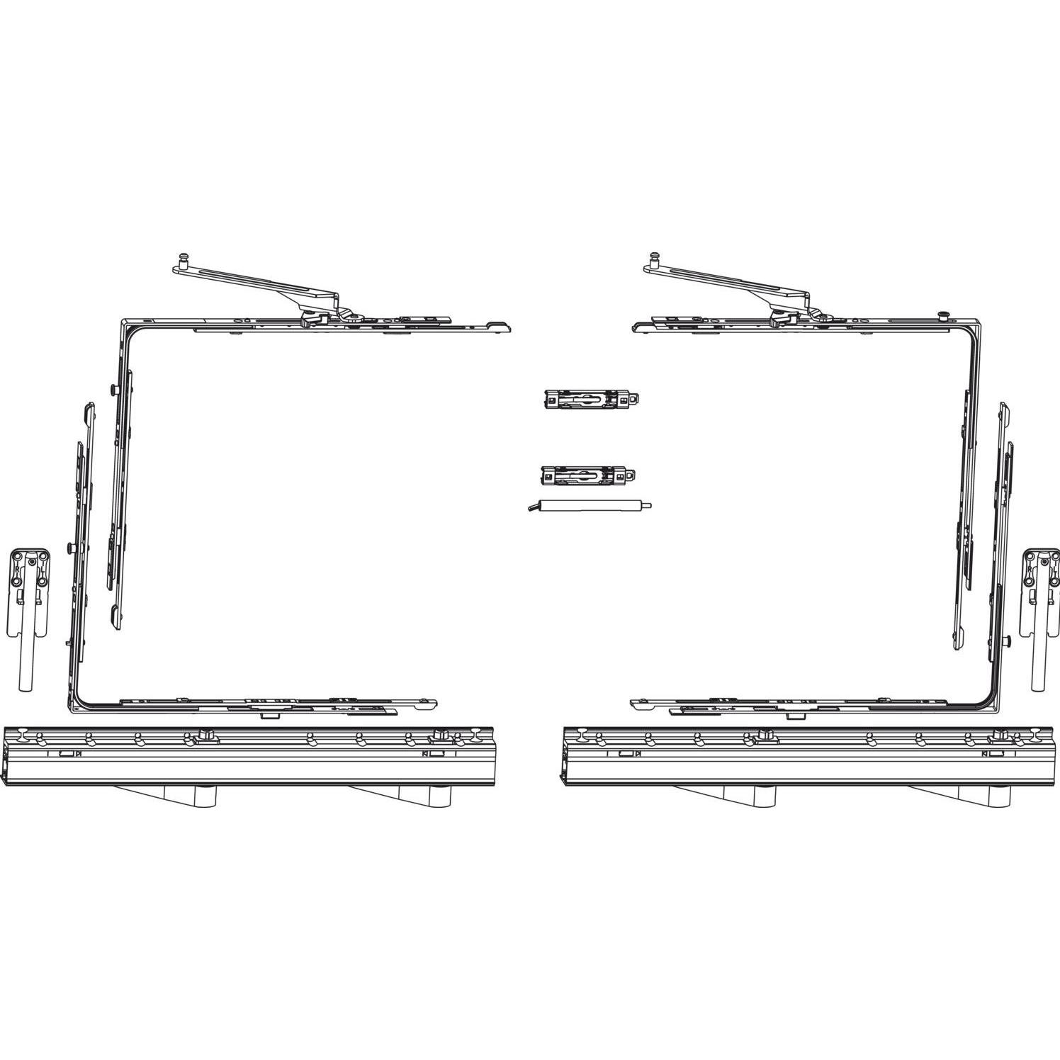Maco, Türbeschlag + Scharnier, SKB-Z Grundkarton, Schema A, 200 kg, Versatz 13 mm, rechts, silber (455511)