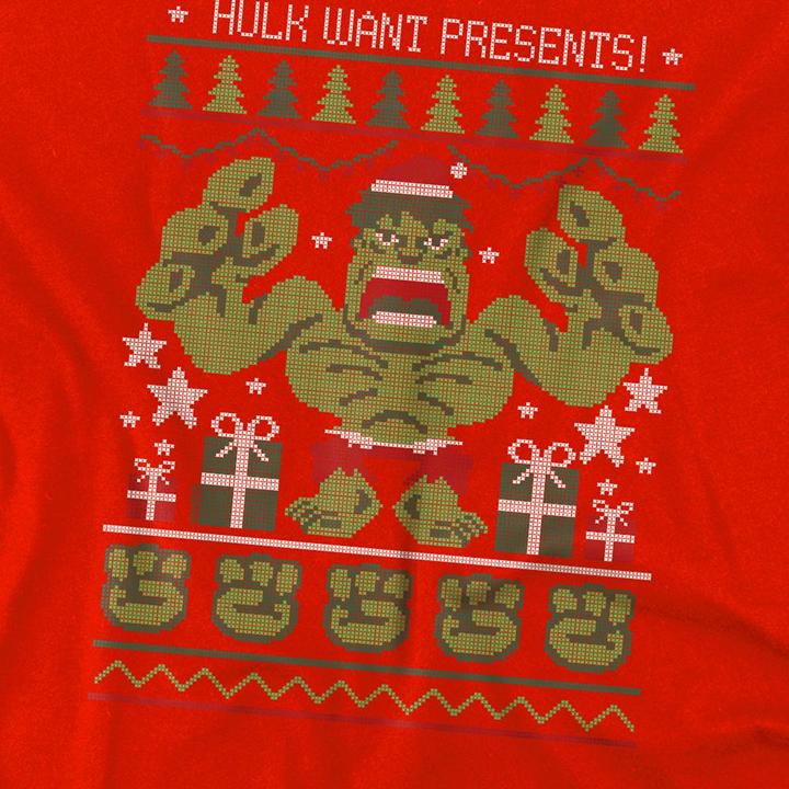 Image du produit Hulk - Sweat à capuche Noël WANT PRESENTS - Enfant (128)