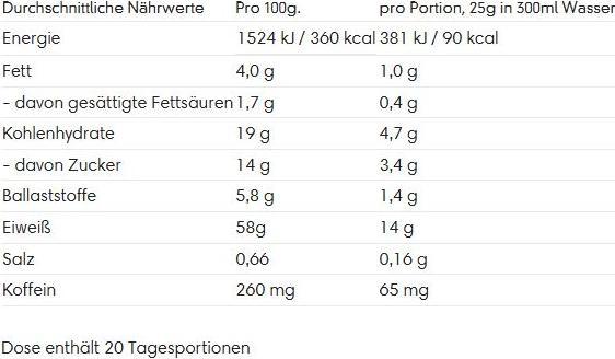 Nutritional values and ingredients More Nutrition Protein Iced Coffee (Coffee, 1 pcs., 500 g)