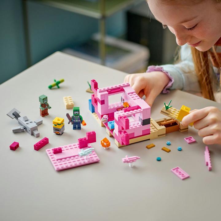 Produktbild LEGO Das Axolotl-Haus (21247, LEGO Minecraft)